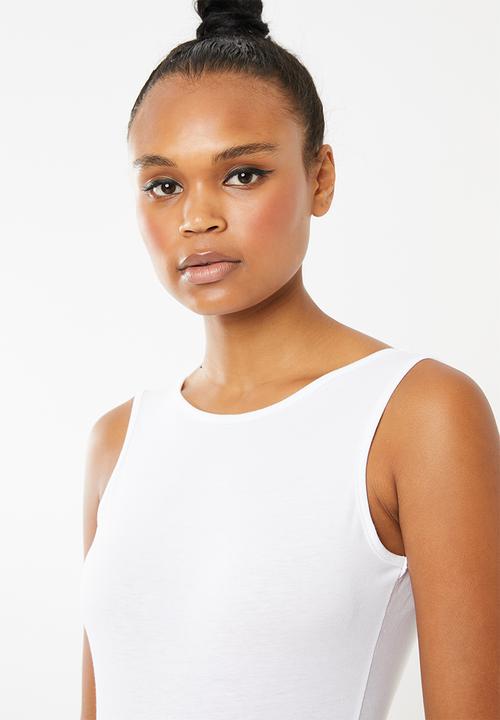 Superbalist - Bodysuit with low back - white