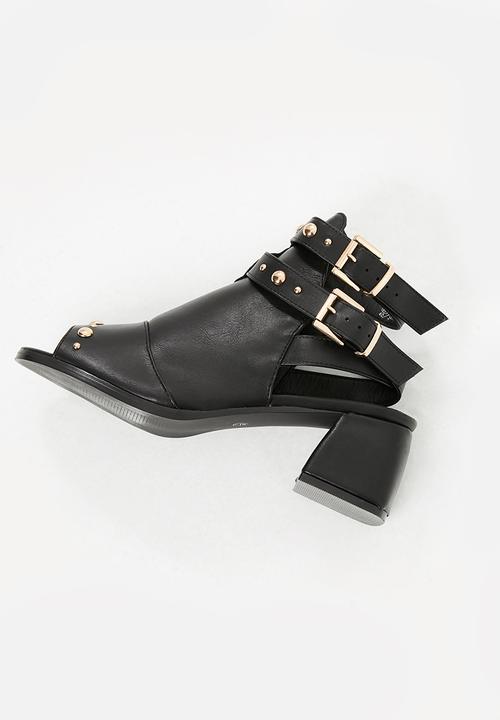 Truffle - Studded heel - black
