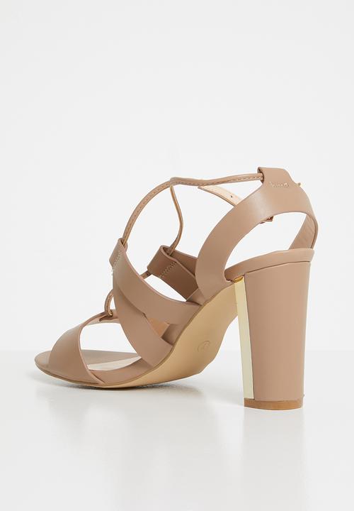 Sarah J - Strappy  heels - beige