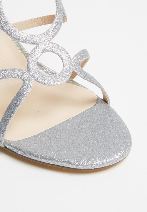 Plum - Cut-out heels - silver