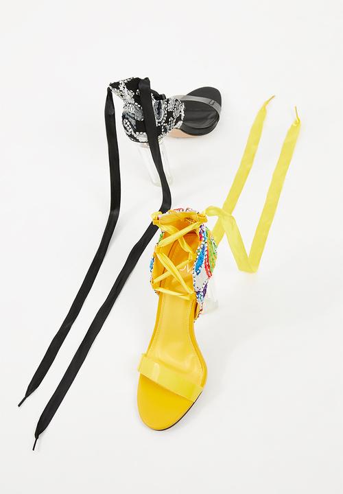 Dolce Vita - Ankle tie heels - yellow