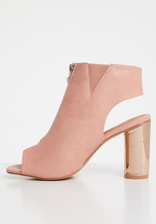 Jada - Metallic detail heels - pink