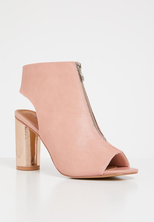 Jada - Metallic detail heels - pink