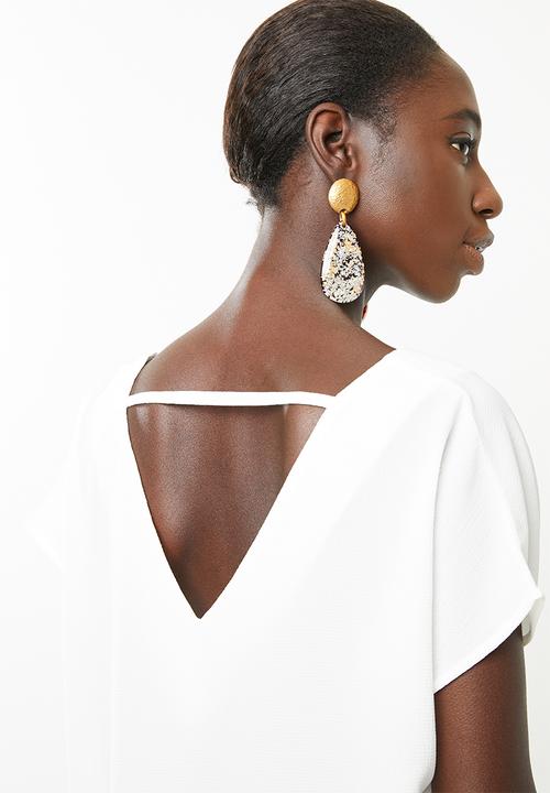 Superbalist - V-neck blouse - white