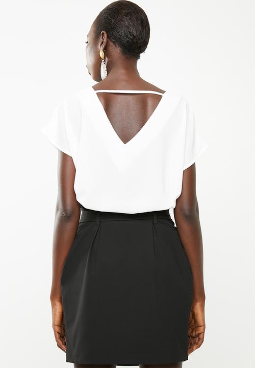 Superbalist - V-neck blouse - white