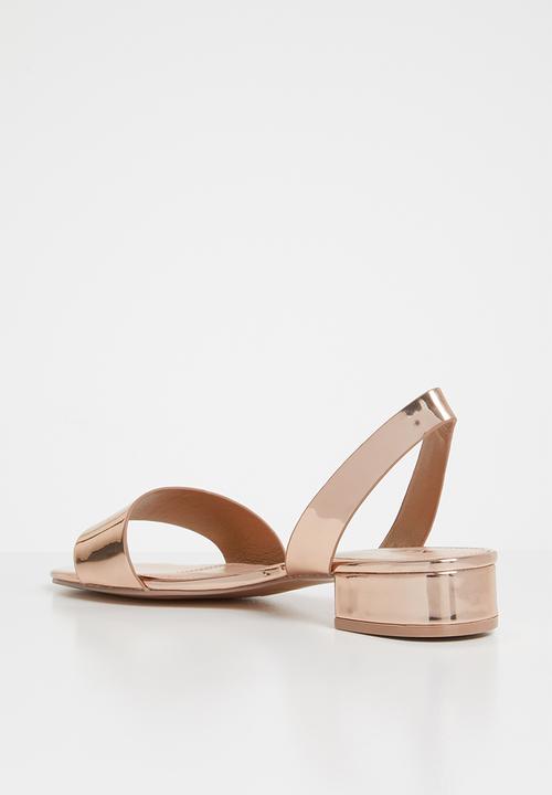 ALDO - Candice heeled sandal metallic - rose gold 