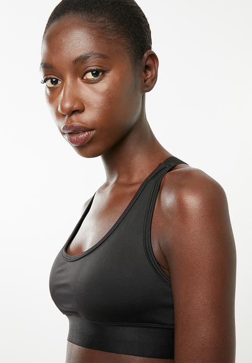 Superbalist - Scoop neck sport bra 2 pack - grey & black