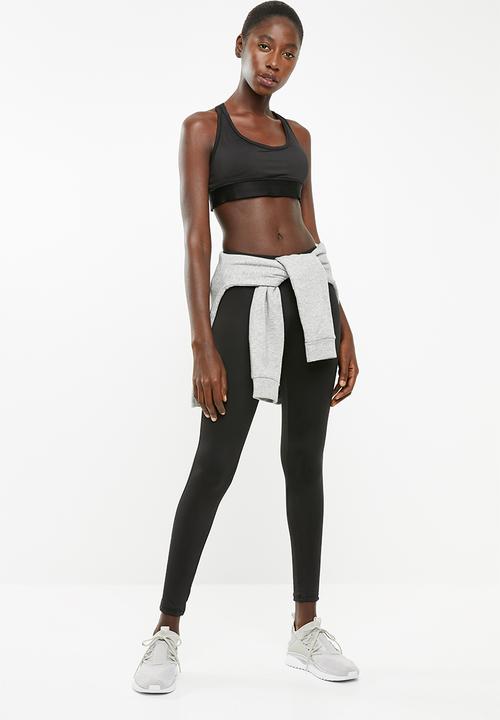 Superbalist - Scoop neck sport bra 2 pack - grey & black