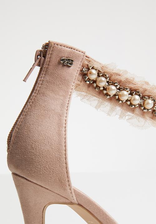 Miss Black - Moore open toe heels - pale pink