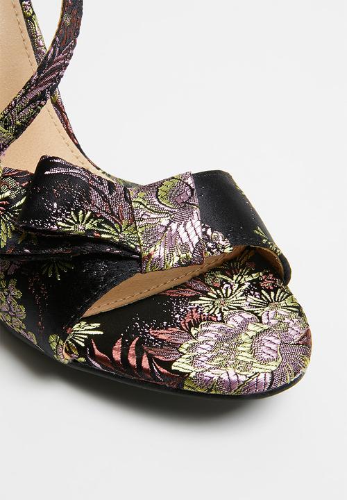 Miss Black - Aneka strappy heels - black