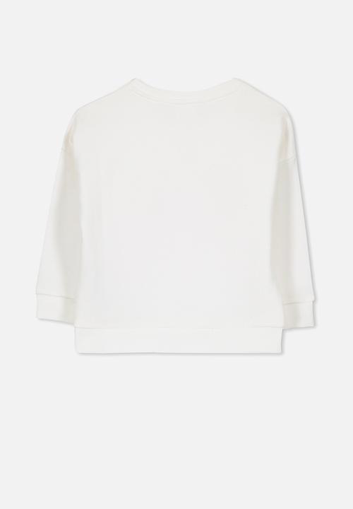Cotton On - Kids license crew - white