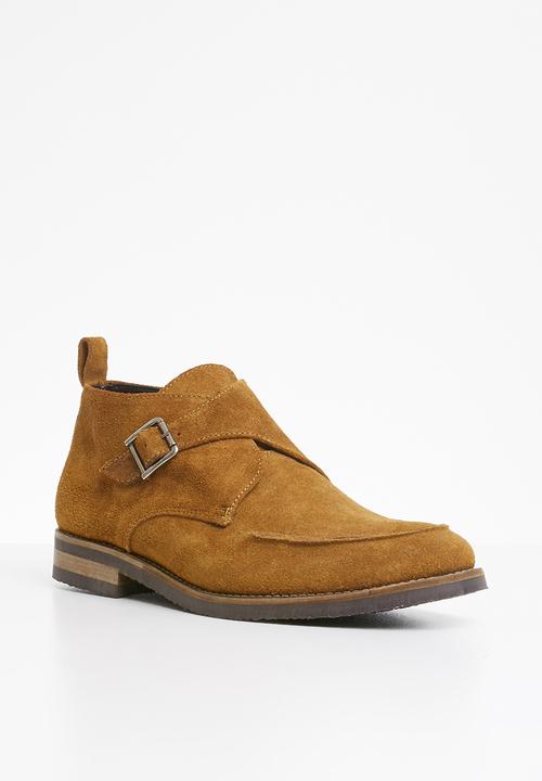 Superbalist - Monkstrap suede boot - tan
