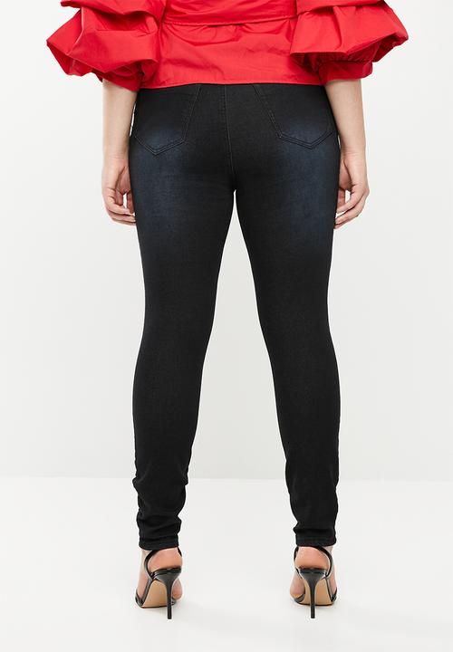 Brave Soul - Plus size Alice 5-pocket jeans - black