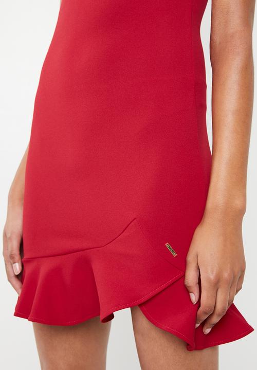 SISSY BOY - Scuba mini dress - red