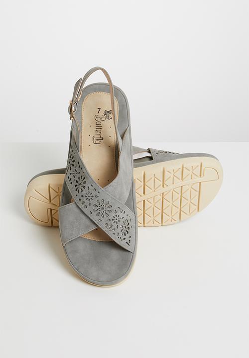 Butterfly Feet - Shifa strappy sandals - grey