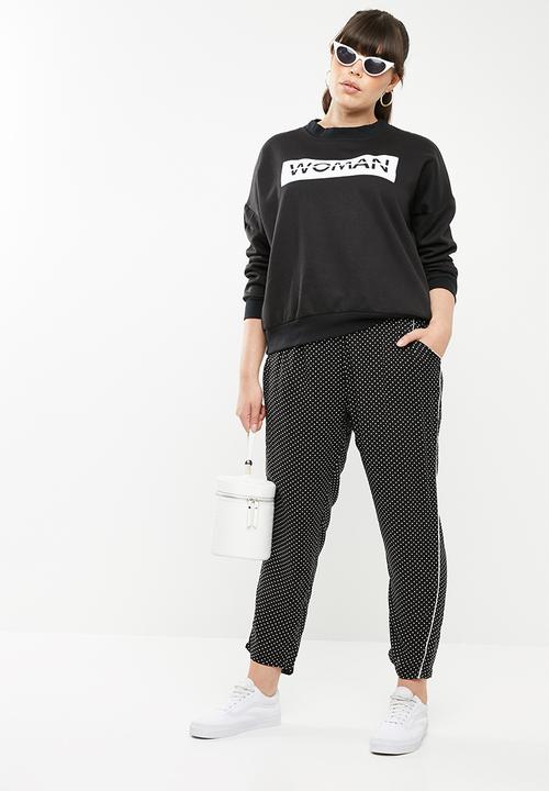 STYLE REPUBLIC PLUS - Woman sweater - black & white