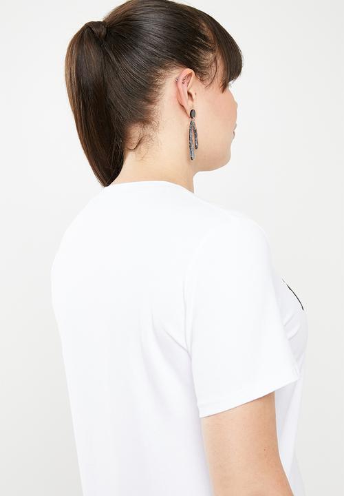 STYLE REPUBLIC PLUS - J'adore T-shirt - white & black