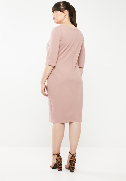 STYLE REPUBLIC PLUS - Smart wrap dress - pink 
