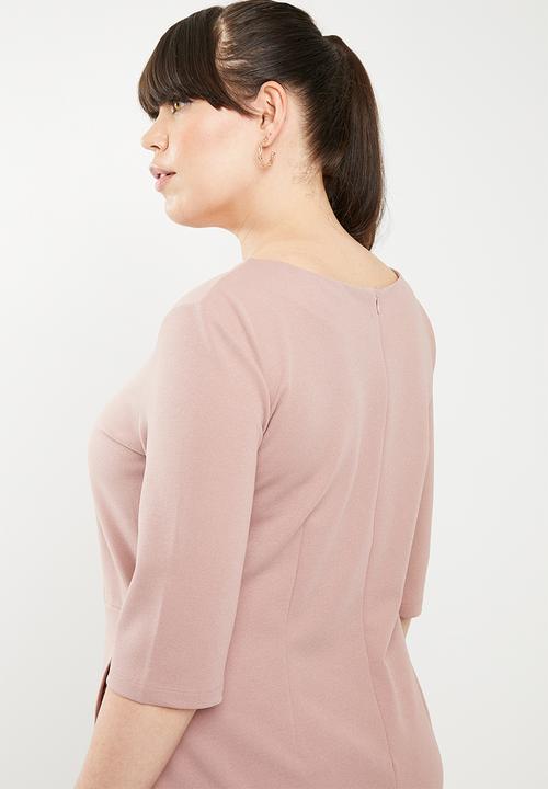 STYLE REPUBLIC PLUS - Smart wrap dress - pink 