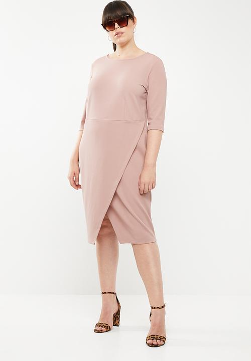 STYLE REPUBLIC PLUS - Smart wrap dress - pink 