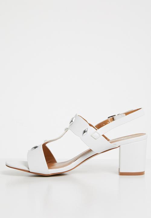 Butterfly Feet - Zohra block heel - white