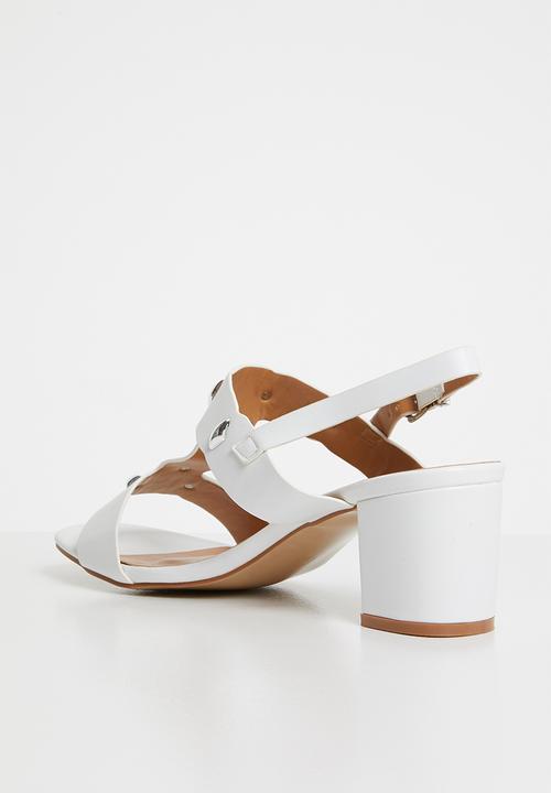 Butterfly Feet - Zohra block heel - white
