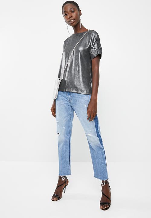 Vero Moda - Bam short sleeve top - black