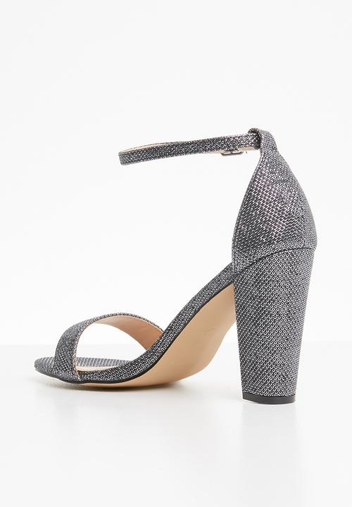 SISSY BOY - Ankle strap heels - silver
