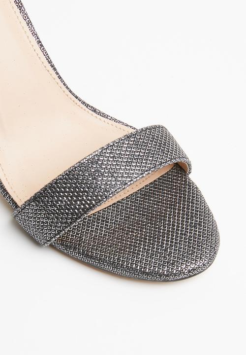 SISSY BOY - Ankle strap heels - silver
