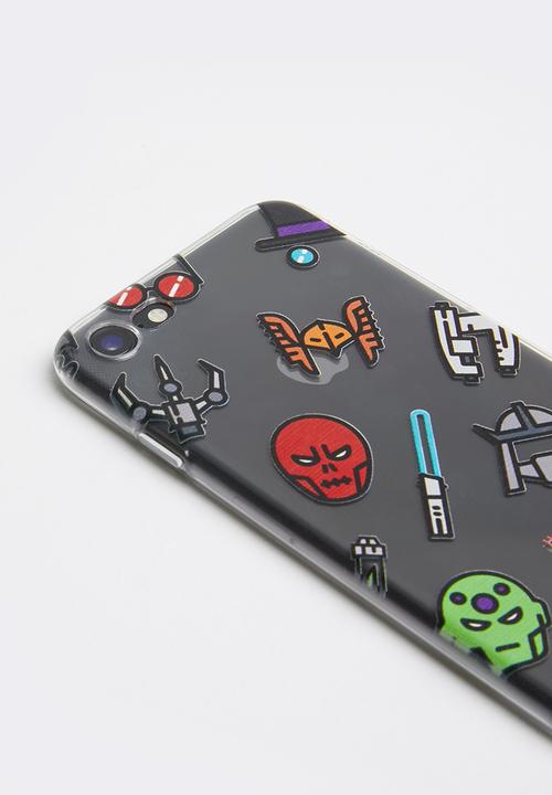 Hey Casey - Superhero icons phone case - mutli