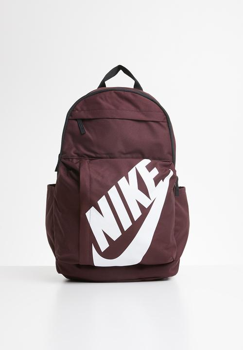 burgundy backpack nike