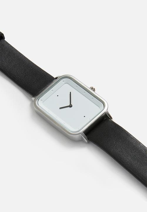 TOMI - Square up time watch - black