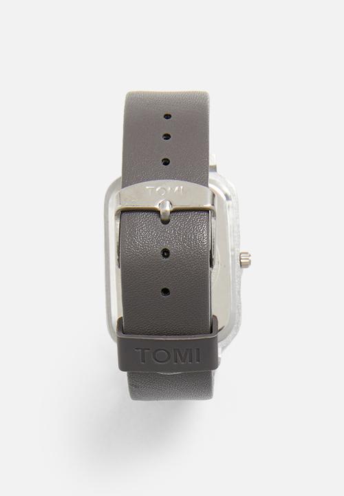 TOMI - Square up time watch - black