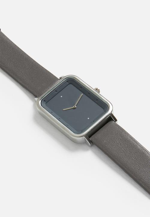 TOMI - Square up time watch - black