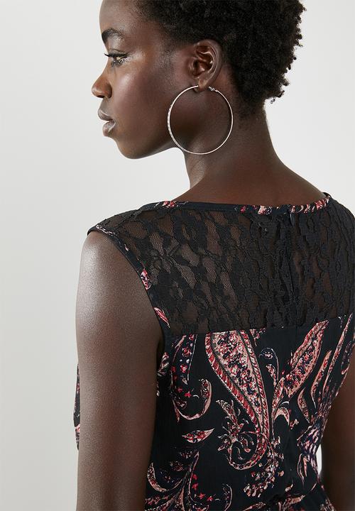 ONLY - Sabelle lia lace sleeveless dress - black