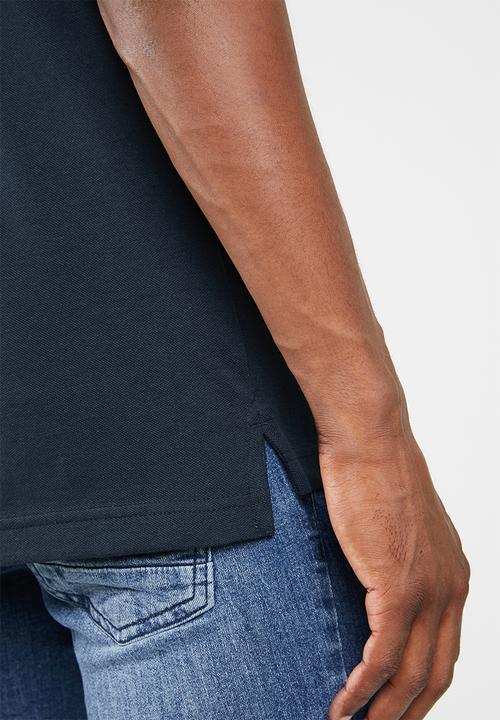 Brave Soul - Rustler short sleeve polo - navy