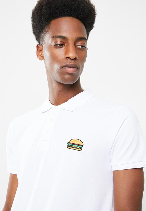 Brave Soul - Rustler short sleeve polo - white
