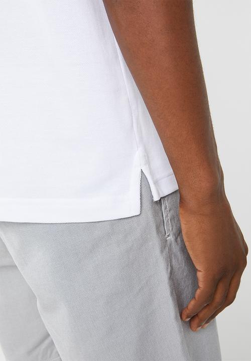 Brave Soul - Rustler short sleeve polo - white