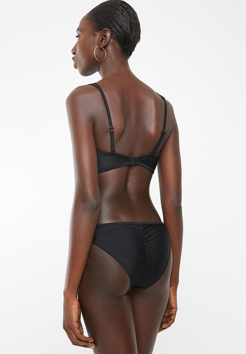 PIHA - Gathered brazilian bottom - black