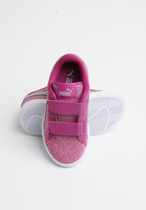 PUMA - Smash v2 glitz glam v sneaker - magenta