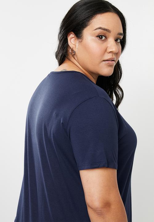 STYLE REPUBLIC PLUS - Basic t-Shirt - navy