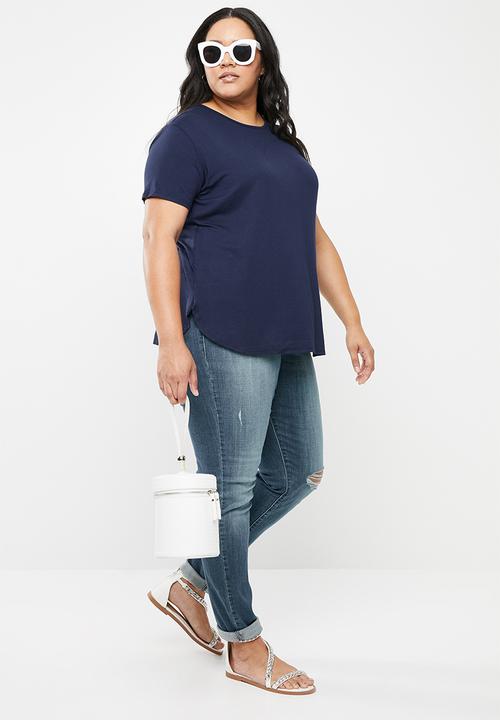 STYLE REPUBLIC PLUS - Basic t-Shirt - navy