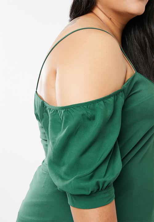STYLE REPUBLIC PLUS - Cold shoulder blouse - green