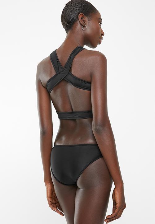 Lithe - Cutout bikini set - black