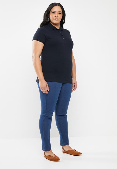 POLO - Plus Margot pony golfer - navy