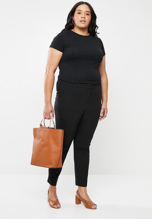 POLO - Plus Allie Pony Stretch Tee - Black