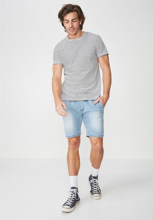 Cotton On - Customised denim short - blue