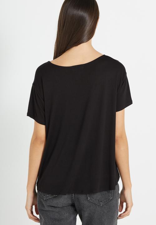 Cotton On - Madeline chop tee - black