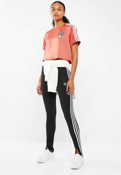 adidas Originals - Satin tee - coral 