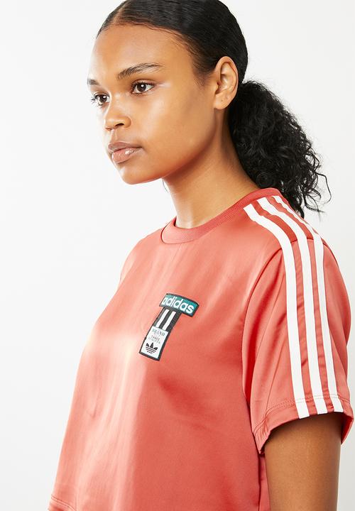 adidas Originals - Satin tee - coral 